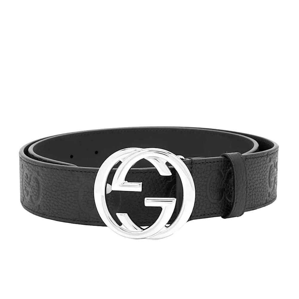 Gucci Black Belt Bag with Iconic GG Logo